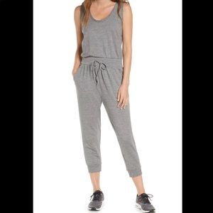 Zella All In One Jumpsuit Romper Heather Gray S